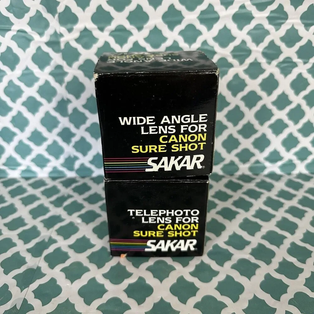Sakar Vintage Camera Lens Lot of‎ Wide Angle & Telephoto Teleconverter AF35M II